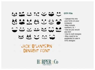 Jack O'lantern by HarperNCo — Dingbats Font — thumbnail 2