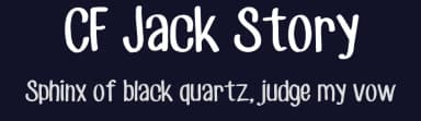 CF Jack Story by Cloutierfontes — Script Handwritten Font — thumbnail 2