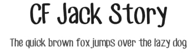 CF Jack Story by Cloutierfontes — Script Handwritten Font — thumbnail 1