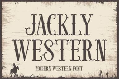 Jackly Western by Sealoung — Slab Serif Font — thumbnail 1