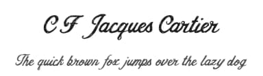 CF Jacques Cartier by Cloutierfontes — Script Handwritten Font — thumbnail 1