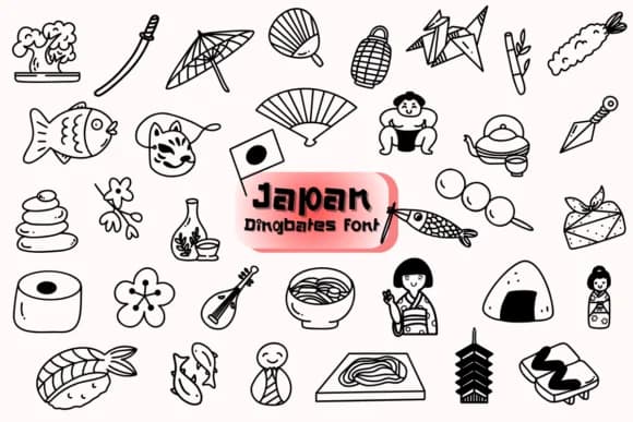 Japan by Chonada — Dingbats Font
