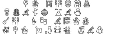 Japan Icons by Stella Sky — Dingbats Font — thumbnail 5