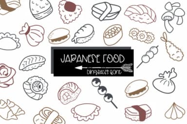 Japanese Food by Sirinart — Dingbats Font — thumbnail 1