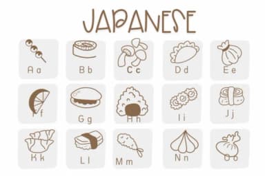 Japanese Food by Sirinart — Dingbats Font — thumbnail 2