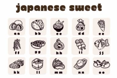 Japanese Sweets by Suphitchaya — Dingbats Font — thumbnail 2