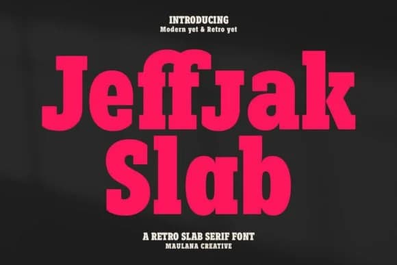 Jeffjak by Maulana Creative — Slab Serif Font