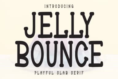 Jelly Bounce by Letterayu — Slab Serif Font — thumbnail 1