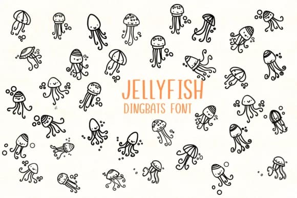 Jellyfish by Nongyao — Dingbats Font