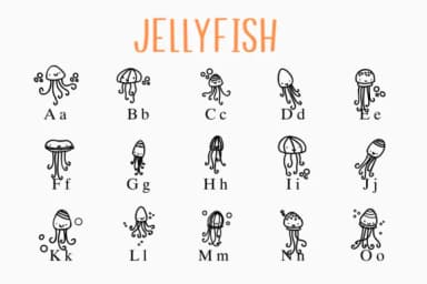 Jellyfish by Nongyao — Dingbats Font — thumbnail 2