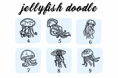 Jellyfish Doodle by Suphitchaya — Dingbats Font — thumbnail 4