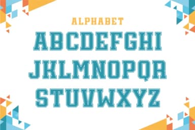 Jersey Number by Riman (7NTypes) — Slab Serif Font — thumbnail 3