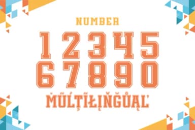 Jersey Number by Riman (7NTypes) — Slab Serif Font — thumbnail 4