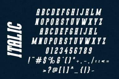 Jersey Varsity by Almairatype Studio — Slab Serif Font — thumbnail 3