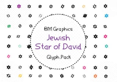 BM Graphics - Jewish Star of David by GraphicsBam Fonts — Dingbats Font — thumbnail 1