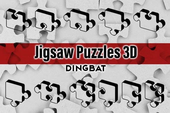 Jigsaw Puzzles 3d by vladimirnikolic — Dingbats Font