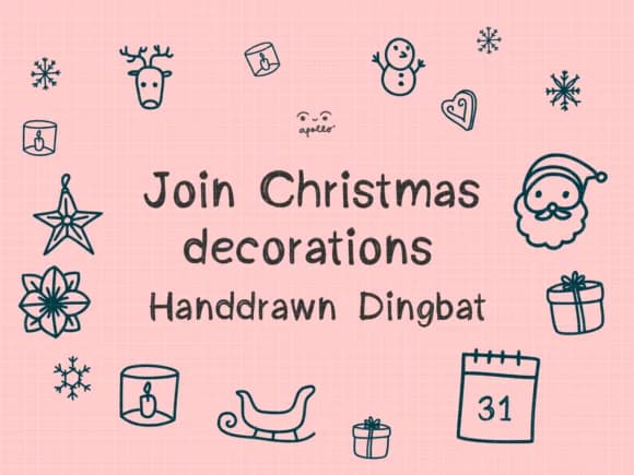 Join Christmas Decorations by Apollo no.64 — Dingbats Font