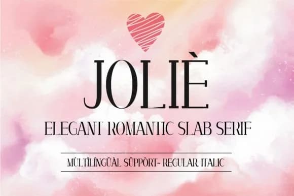 Joliè by Minimalistartstudio — Slab Serif Font