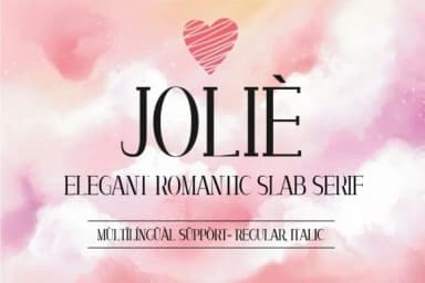 Joliè by Minimalistartstudio — Slab Serif Font — thumbnail 1