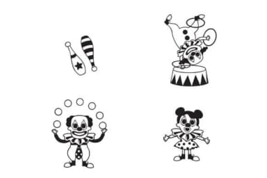 Jolly Circus Clowns by Illustration Ink — Dingbats Font — thumbnail 2