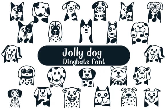 Jolly Dog by Nongyao — Dingbats Font
