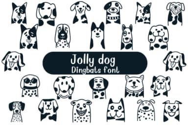 Jolly Dog by Nongyao — Dingbats Font — thumbnail 1