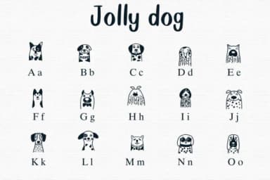 Jolly Dog by Nongyao — Dingbats Font — thumbnail 2