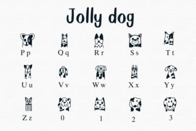 Jolly Dog by Nongyao — Dingbats Font — thumbnail 3
