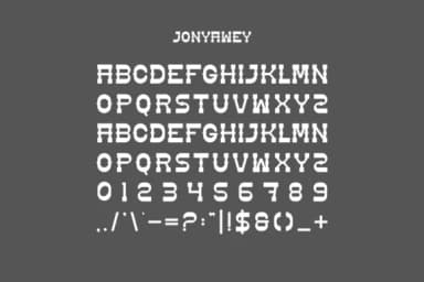 Jonyawey by IqsiartStudio — Slab Serif Font — thumbnail 3