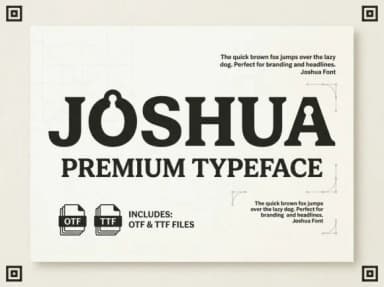 Joshua by kulturrno — Slab Serif Font — thumbnail 1