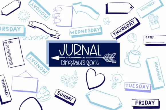 Journal by Sirinart — Dingbats Font