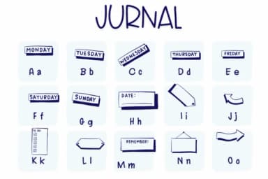 Journal by Sirinart — Dingbats Font — thumbnail 2