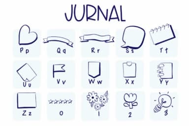 Journal by Sirinart — Dingbats Font — thumbnail 3