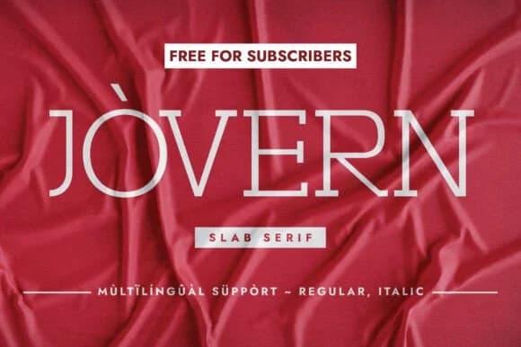 Jovern by Minimalistartstudio — Slab Serif Font
