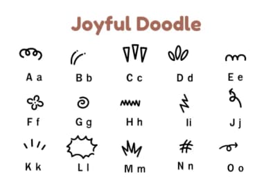 Joyful Doodle by Nun Sukhwan — Dingbats Font — thumbnail 5