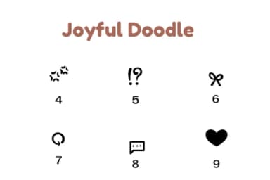Joyful Doodle by Nun Sukhwan — Dingbats Font — thumbnail 7