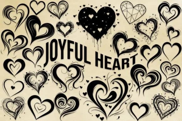 Joyful Heart by MOMAT THIRTYONE — Dingbats Font