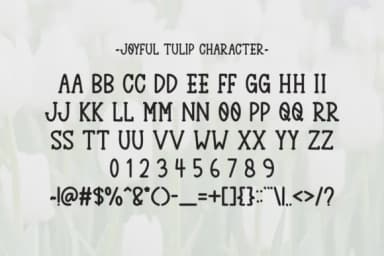 Joyful Tulip by Letterayu — Slab Serif Font — thumbnail 6