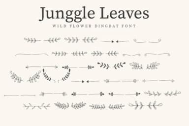 Junggle Leaves by CraftedType Studio — Dingbats Font — thumbnail 1