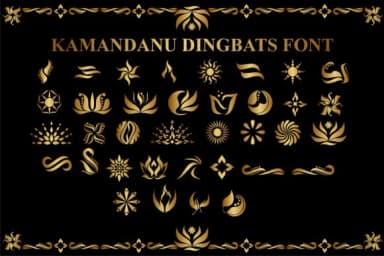 Kamandanu Dingbats by edywiyonopp — Dingbats Font — thumbnail 1