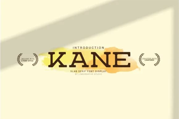 Kane by Line creative — Slab Serif Font