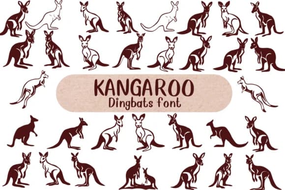 Kangaroo by Nongyao — Dingbats Font