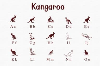 Kangaroo by Nongyao — Dingbats Font — thumbnail 2