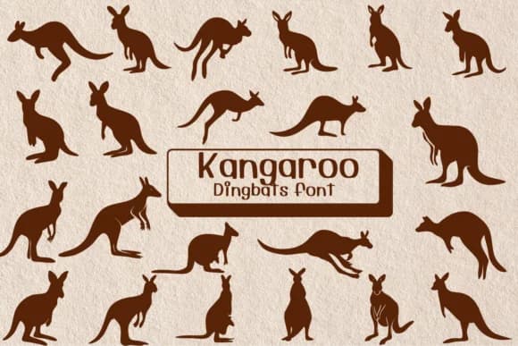 Kangaroo by Ketsarin — Dingbats Font