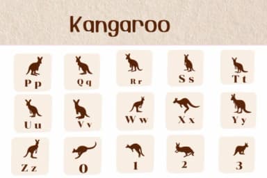 Kangaroo by Ketsarin — Dingbats Font — thumbnail 3