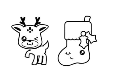 Kawaii Christmas Dingbats by Illustration Ink — Dingbats Font — thumbnail 5