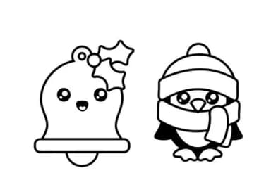 Kawaii Christmas Dingbats by Illustration Ink — Dingbats Font — thumbnail 7