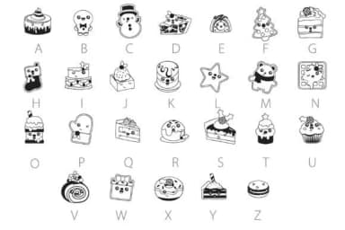 Kawaii Kringle Bakery by Illustration Ink — Dingbats Font — thumbnail 3