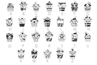 Kawaii Kringle Bakery by Illustration Ink — Dingbats Font — thumbnail 4