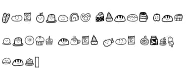 Kawaii Sweets by Foam-Design Store — Dingbats Font — thumbnail 5